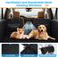 Kfonla Hundedecke Auto Rückbank, Wasserabweisende hundeautodecken rücksitz mit Seitenschutz und Sichtfenster, Rücksitz Hund Auto mit Harter Unterseite Universal Kratzfeste Autoschondecke Hund Rücksitz