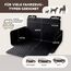Hainberger Kofferraumschutz Hund gesteppt mit Seiten- und Ladekantenschutz Hundedecke Auto Kofferraum Wasserdicht und Kratzfest, Universal Kofferraum Schutzmatte für Hunde 174 x190cm (Schwarz)