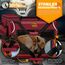 TRESKO® Hundebox faltbar inkl. Leckmatte, Spatel & Reflektoren XXL 92x63x63cm | Transportbox für Hunde und Katzen | Hundetransportbox Auto für kleine & große Hunde | Hundetasche robust Rot
