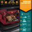 TRESKO® Hundebox faltbar inkl. Leckmatte, Spatel & Reflektoren XL 83x58x58cm | Transportbox für Hunde und Katzen | Hundetransportbox Auto für kleine & große Hunde | Hundetasche robust Rot