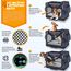 TRESKO® Hundebox faltbar inkl. Leckmatte, Spatel & Reflektoren L 70x52x52cm | Transportbox für Hunde und Katzen | Hundetransportbox Auto für kleine & große Hunde | Hundetasche robust Navyblau