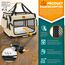 TRESKO® Hundebox faltbar inkl. Leckmatte, Spatel & Reflektoren S 50x34x34cm | Transportbox für Hunde und Katzen | Hundetransportbox Auto für kleine & große Hunde | Hundetasche robust Beige