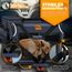TRESKO® Hundebox faltbar inkl. Leckmatte, Spatel & Reflektoren S 50x34x34cm | Transportbox für Hunde und Katzen | Hundetransportbox Auto für kleine & große Hunde | Hundetasche robust Navyblau