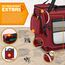 TRESKO® Hundebox faltbar inkl. Leckmatte, Spatel & Reflektoren XL 83x58x58cm | Transportbox für Hunde und Katzen | Hundetransportbox Auto für kleine & große Hunde | Hundetasche robust Rot