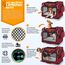 TRESKO® Hundebox faltbar inkl. Leckmatte, Spatel & Reflektoren L 70x52x52cm | Transportbox für Hunde und Katzen | Hundetransportbox Auto für kleine & große Hunde | Hundetasche robust Rot