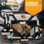 TRESKO® Hundebox faltbar inkl. Leckmatte, Spatel & Reflektoren XXL 92x63x63cm | Transportbox für Hunde und Katzen | Hundetransportbox Auto für kleine & große Hunde | Hundetasche robust Grau
