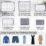 Große Koffer Organizer Set 12-teilig, Wasserdichte Packwürfel, Travel Organizer zum Gepäckpacken, Familienreisen, Aufbewahrung zu Hause Grau
