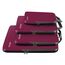 Eono Komprimierbaren Packwürfeln zur Organisation Ihres Reisegepäcks, Compression Packing Cube, Packtaschen Set und Gepäck Organizer für Rucksack und Koffer - Burgund, 4-teilig