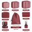 BAGAIL 8 Teilige Packwürfel, Kleidertaschen, Packing Cubes, Verpackungswürfel, Packtaschen Set für Urlaub und Reisen, Kofferorganizer Reise Würfel, Ordnungssystem für Koffer