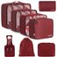 BAGAIL 8 Teilige Packwürfel, Kleidertaschen, Packing Cubes, Verpackungswürfel, Packtaschen Set für Urlaub und Reisen, Kofferorganizer Reise Würfel, Ordnungssystem für Koffer