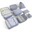 BillyBath Koffer Organizer set, Packing Cubes Kleidertaschen Schuhbeutel Reiseorganizer Packwürfel Kosmetik Travel Organizer Packtaschen für Koffer (8 teilig, Grau)
