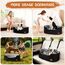 Hunde Autositz für große/mittlere Hunde, Pet Booster Sitz für Autos, SUVs und Lastwagen, Reisehundebett mit Sicherheitsgurt, Dickem Kissen, rutschfestem Boden, waschbar und tragbar (Schwarz)