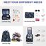 BAGAIL 8 Teilige Packwürfel, Kleidertaschen, Packing Cubes, Verpackungswürfel, Packtaschen Set für Urlaub und Reisen, Kofferorganizer Reise Würfel, Ordnungssystem für Koffer