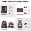 BAGAIL 8 Teilige Packwürfel, Kleidertaschen, Packing Cubes, Verpackungswürfel, Packtaschen Set für Urlaub und Reisen, Kofferorganizer Reise Würfel, Ordnungssystem für Koffer