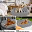 CALIYO Hundeautositz mit Fester Basis & Sicherheitsgurt, Hundesitz Auto für Alle Hunde, Memory Foam-Sitzerhöhung, Wasserdicht and Waschbar Hundekorb Auto（Schwarz-Weiß）