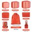BAGAIL 8 Teilige Packwürfel, Kleidertaschen, Packing Cubes, Verpackungswürfel, Packtaschen Set für Urlaub und Reisen, Kofferorganizer Reise Würfel, Ordnungssystem für Koffer