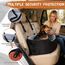 Hunde Autositz für große/mittlere Hunde, Pet Booster Sitz für Autos, SUVs und Lastwagen, Reisehundebett mit Sicherheitsgurt, Dickem Kissen, rutschfestem Boden, waschbar und tragbar (Schwarz)