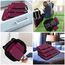 Eono Komprimierbaren Packwürfeln zur Organisation Ihres Reisegepäcks, Compression Packing Cube, Packtaschen Set und Gepäck Organizer für Rucksack und Koffer - Burgund, 4-teilig