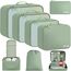 BAGAIL 8 Teilige Packwürfel, Kleidertaschen, Packing Cubes, Verpackungswürfel, Packtaschen Set für Urlaub und Reisen, Kofferorganizer Reise Würfel, Ordnungssystem für Koffer