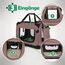 PET VIOLET Hundebox Hundetransportbox faltbar & robust für Auto & Reise – 62×42×44 cm – atmungsaktive Transportbox Transporttasche für Hunde & Katzen Stoffbox Tragetasche Grau