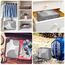 Große Koffer Organizer Set 12-teilig, Wasserdichte Packwürfel, Travel Organizer zum Gepäckpacken, Familienreisen, Aufbewahrung zu Hause Grau