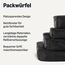 Amazon Essentials 4-teiliges Packwürfel-Reisezubehörset, Gepäckorganizer mit Doppelreißverschluss, Netzoberseite, 100% Polyester, klein/mittel/groß/schmal, schwarz (früher Amazon Basics)