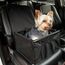 CALIYO Hundesitz Auto für kleine Hunde, Extra Stabiler und Wasserdichter Hundeautositz mit verstärkten Wänden & Sicherheitsgurten, Schwarz