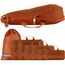 TRAVEL DUDE Packwürfel Set mit Kompression aus recycelten Plastikflaschen, Leichte Packing Cubes, Packtaschen Set für Rucksack und als Koffer Organizer, Zubehör (Burnt Orange, 7-teiliges Set)