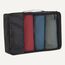 Amazon Essentials 4-teiliges Packwürfel-Reisezubehörset, Gepäckorganizer mit Doppelreißverschluss, Netzoberseite, 100% Polyester, klein/mittel/groß/schmal, schwarz (früher Amazon Basics)