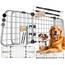 LOVPET® Hundegitter Auto Kofferraum – Universal Trenngitter für Hunde, verstellbar 92–152 cm, ohne Bohren & einfache Montage, Hundeschutzgitter Gepäckgitter Auto inkl. 2 Sicherheitsgurte, Grau
