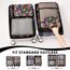 BAGAIL 8 Teilige Packwürfel, Kleidertaschen, Packing Cubes, Verpackungswürfel, Packtaschen Set für Urlaub und Reisen, Kofferorganizer Reise Würfel, Ordnungssystem für Koffer
