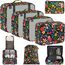 BAGAIL 8 Teilige Packwürfel, Kleidertaschen, Packing Cubes, Verpackungswürfel, Packtaschen Set für Urlaub und Reisen, Kofferorganizer Reise Würfel, Ordnungssystem für Koffer