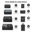 OSDUE Koffer Organizer Set 8-teilig, Packing Cubes, wasserdichte Reise Kleidertaschen, Packtaschen für Koffer, Verpackungswürfel mit Schuhbeutel, USB Kabel Tasche (Schwarz)