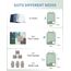 ECOHUB 4-Teilige Kompression Koffer Organizer, Packing Cubes mit Tag, Recycelten Packwürfel Set für Rucksack & Koffer, Maschenverstärkung Packtaschen für Koffer, Reise Organizer, Patent Anhängig(Grün)