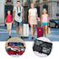 OSDUE Koffer Organizer Set 8-teilig, Packing Cubes, wasserdichte Reise Kleidertaschen, Packtaschen für Koffer, Verpackungswürfel mit Schuhbeutel, USB Kabel Tasche (Schwarz)