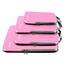 Eono by Amazon - Komprimierbaren Packwürfeln zur Organisation Ihres Reisegepäcks, Compression Packing Cube, Packtaschen Set & Gepäck Organizer für Rucksack & Koffer, Rosa, 4-teilig