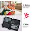 OSDUE Koffer Organizer Set 8-teilig, Packing Cubes, wasserdichte Reise Kleidertaschen, Packtaschen für Koffer, Verpackungswürfel mit Schuhbeutel, USB Kabel Tasche (Schwarz)