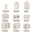 OBSGUMU Koffer Organizer Set, 9 Pcs Packing Cubes für Reise, Packtaschen für Koffer Reise Kleidertaschen, Verpackungswürfel Mit Kosmetiktasche, Travel Organizer(Beige)