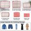 Packing Cubes 12-teilig – Large Suitcase Organizer – Koffer Organizer & Packtaschen für Koffer – in verschiedenen Größen & Farben (12, Knalliges Pink)