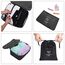 OSDUE Koffer Organizer Set 8-teilig, Packing Cubes, wasserdichte Reise Kleidertaschen, Packtaschen für Koffer, Verpackungswürfel mit Schuhbeutel, USB Kabel Tasche (Schwarz)