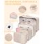 10-Teilige Koffer Organizer, Packing Cubes, Koffer Organizer Set, Kofferorganizer Wasserdichte, Packwürfel, mit Packtaschen, Kleidertaschen, Kosmetiktasche, Schuhbeutel, Organizer Koffer (Beige)