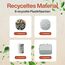 TRAVEL DUDE Packwürfel Set mit Kompression aus recycelten Plastikflaschen, Leichte Packing Cubes, Packtaschen Set für Rucksack und als Koffer Organizer, Zubehör (Stahlblau, 4-teiliges Set)
