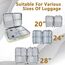 Packing Cubes 12-teilig – Large Suitcase Organizer – Koffer Organizer & Packtaschen für Koffer – in verschiedenen Größen & Farben (12, Vergissmeinnichtblau)