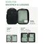 ECOHUB 4-Teilige Kompression Koffer Organizer, Packing Cubes mit Tag, Recycelten Packwürfel Set für Rucksack & Koffer, Maschenverstärkung Packtaschen für Koffer, Reise Organizer, Patent Anhängig(Grün)