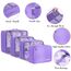 BAGAIL 8 Teilige Packwürfel, Kleidertaschen, Packing Cubes, Verpackungswürfel, Packtaschen Set für Urlaub und Reisen, Kofferorganizer Reise Würfel, Ordnungssystem für Koffer