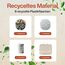 TRAVEL DUDE Packwürfel Set mit Kompression aus recycelten Plastikflaschen, Leichte Packing Cubes, Packtaschen Set für Rucksack und als Koffer Organizer, Zubehör (Sand Beige, 4-teiliges Set)