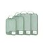 ECOHUB 4-Teilige Kompression Koffer Organizer, Packing Cubes mit Tag, Recycelten Packwürfel Set für Rucksack & Koffer, Maschenverstärkung Packtaschen für Koffer, Reise Organizer, Patent Anhängig(Grün)