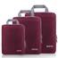 Eono by Amazon - Komprimierbaren Packwürfeln zur Organisation Ihres Reisegepäcks, Compression Packing Cube, Packtaschen Set & Gepäck Organizer für Rucksack & Koffer, Burgund, 3-teilig
