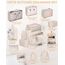 10-Teilige Koffer Organizer, Packing Cubes, Koffer Organizer Set, Kofferorganizer Wasserdichte, Packwürfel, mit Packtaschen, Kleidertaschen, Kosmetiktasche, Schuhbeutel, Organizer Koffer (Beige)