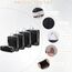 Kixolo 9-teiliges Packing Cubes Compression Set, Koffer Organizer, Packwürfel, Wasserdicht, für Handgepäck, Koffer und Rucksack (Schwarz)